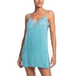 In Bloom by Jonquil Shimmer Satin Chemise Small S NWT
